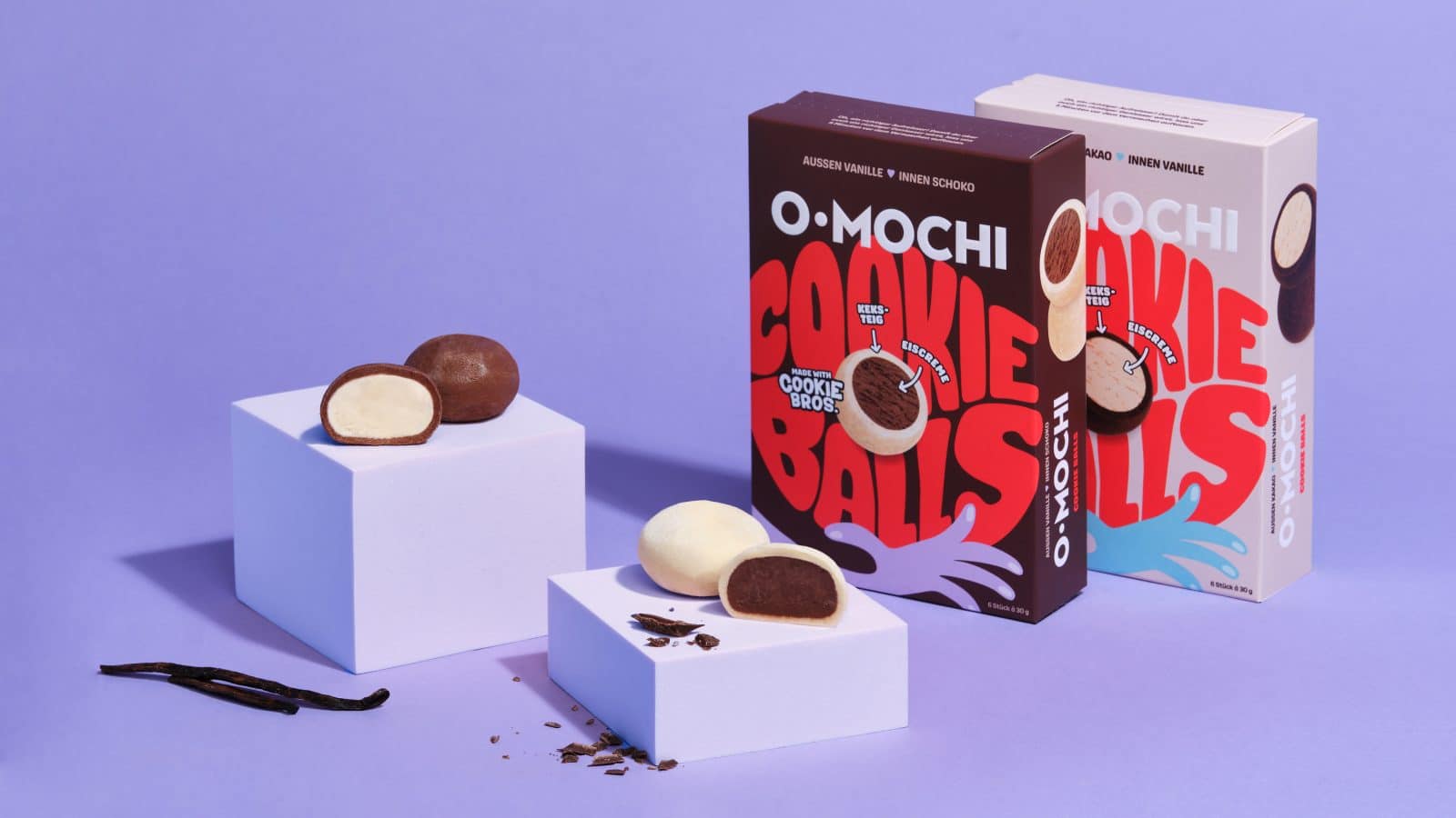 O-Mochi Cookie Balls - der Snack für Ihre Eistruhe.