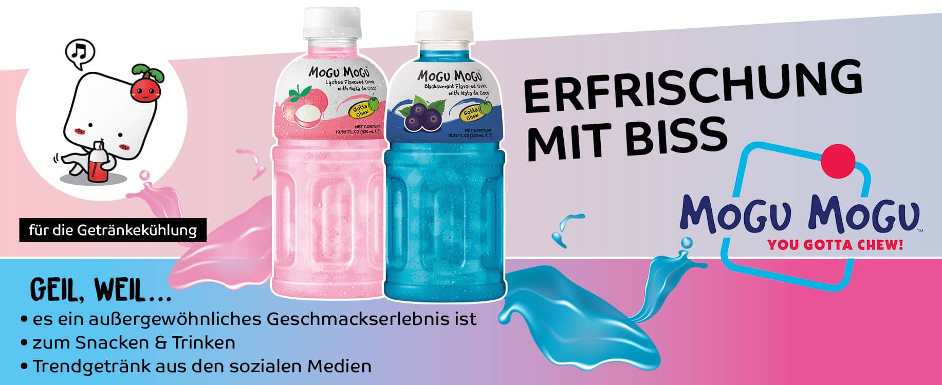 Mogu Mogu Trend Getränk kommt von Tik Tok in die Shops.