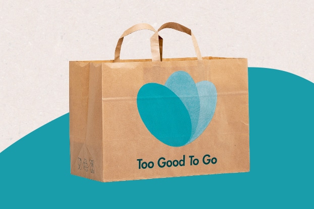 Papiertüte mit Too Good To Go Logo