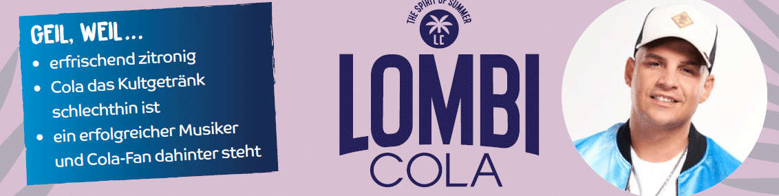 Pietro Lombardis LombiCola ist der Newcomer fürs Getränkesortiment