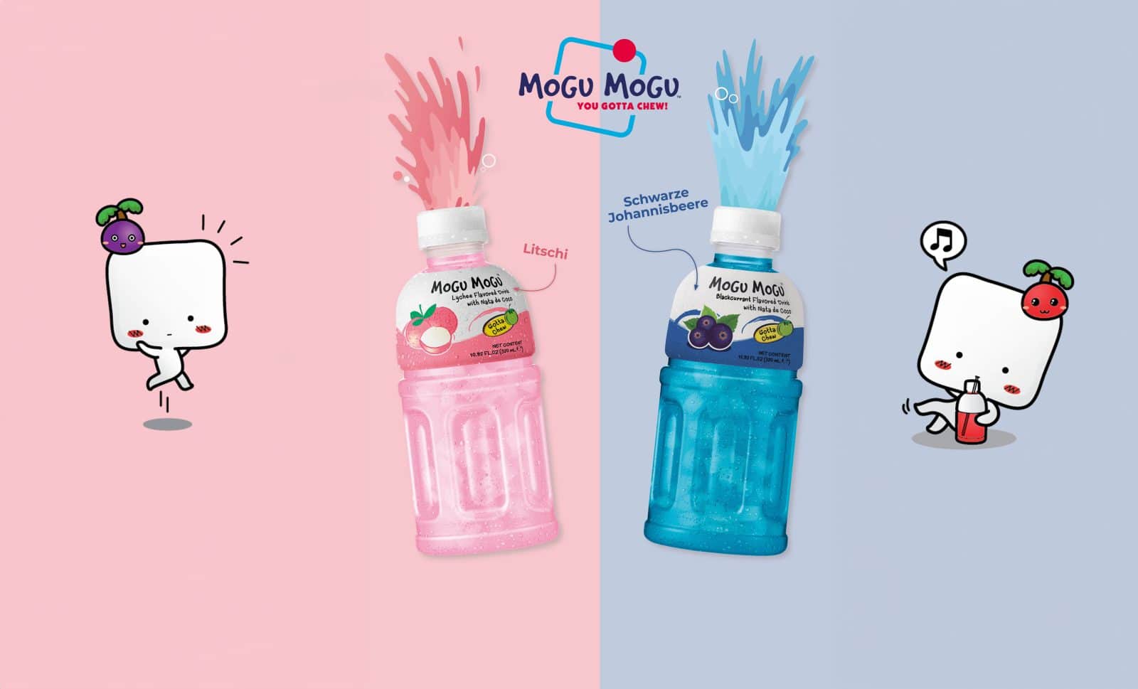 Mogu Mogu ist das Trend Getränk mit Biss!