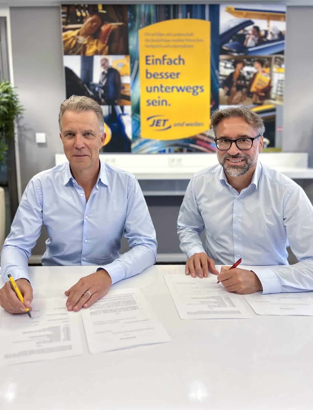 Patrick Steppe Lekkerland (links) und Oliver Reichert JET Patrick Steppe Lekkerland (links) und Oliver Reichert JET