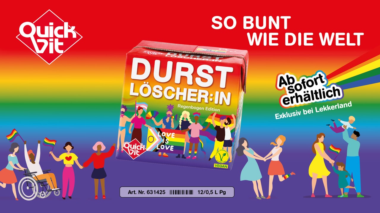 Durstlöscher:in Regenbogen Edition